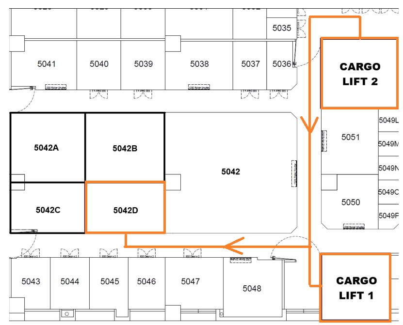 StorHub Kallang Level 5 route to storage unit 5042D